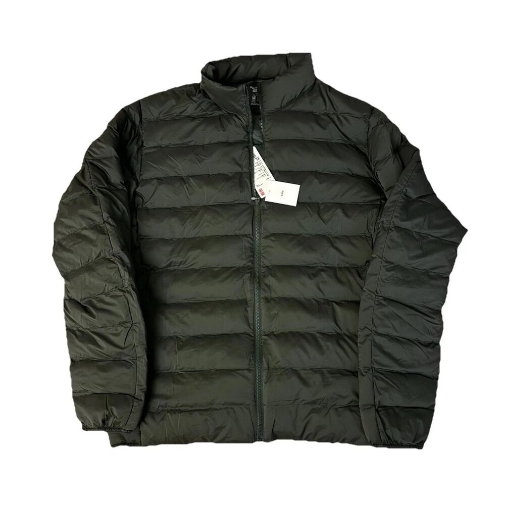 UNIQLO Green Olive Ultra light down Jacket Nano Design Japan Sz XL Winter USA L